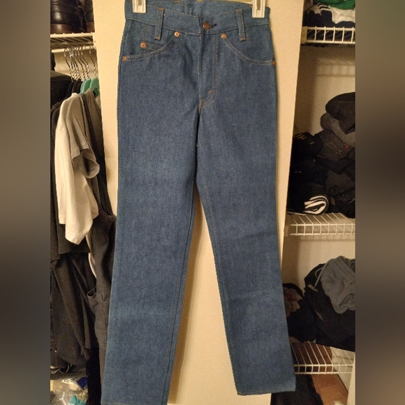 Levis size 26 x 34 vintage saddleman boot jeans - Picture 3 of 5